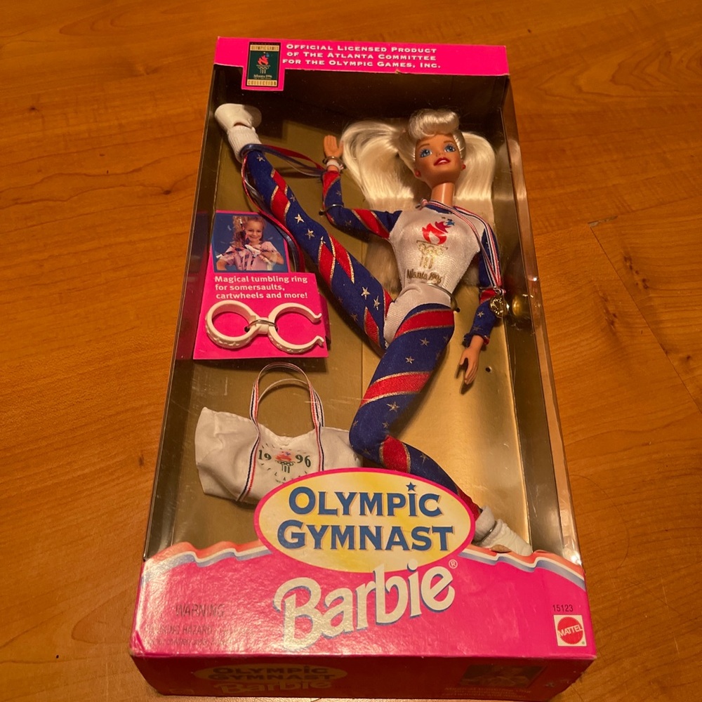 Vintage Olympic Gymnast Barbie 1996